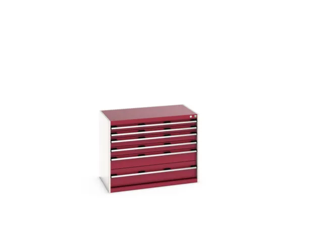 ladekast HxBxD 800x1050x650mm 6laden RAL7035 front RAL3004