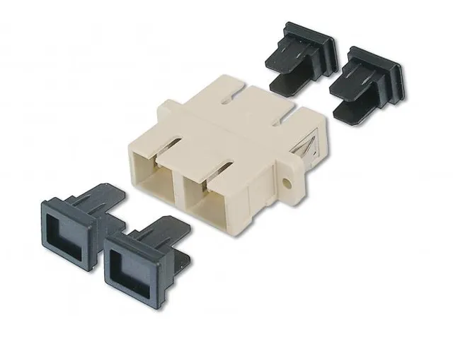 SC/SC-koppeling Multimode Grijze Keramische Huls Kunststof Behuizing