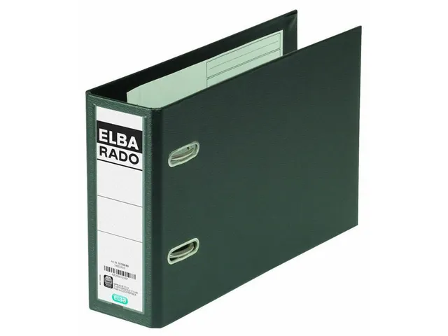 Ordner Elba Rado Plast A5 dwars 75mm pvc zwart
