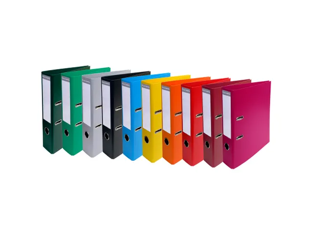 Classeur à levier PVC A4 dos de 70mm. - Couleurs assorties