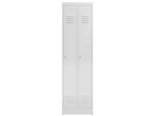garderobekast,HxBxD 1800x500x500mm,2vak,klink,sokkel,romp RAL7035 - 2