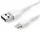 1 Meter Gehoekte Lightning Usb Kabel Apple Wit Aramide
