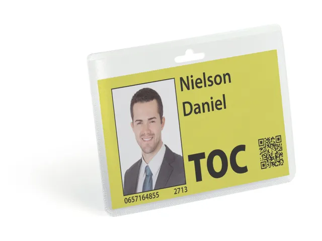 Naambadge 60x90 mm met Europerforatie PP doos à 20 stuks