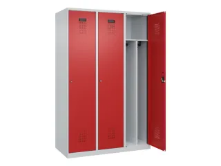 locker voor scheiding van kleding,HxBxD 1850x1200x500mm,3vak - 1