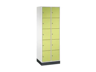 lockerkast,HxBxD 1950x620x500mm,2x5vakken,cil.-slot,sokkel - 2