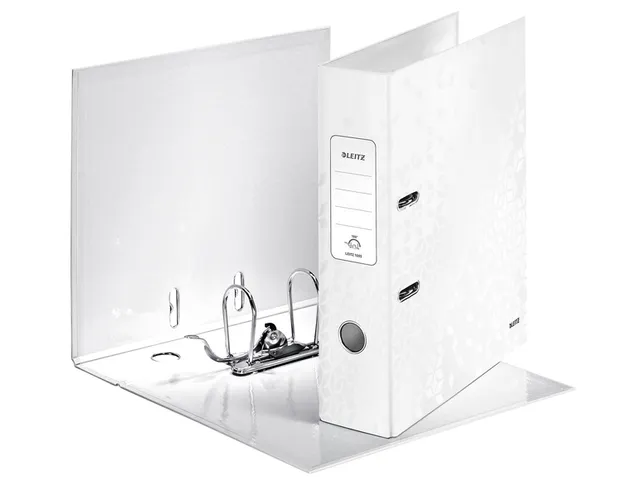 Ordner Leitz 1005 WOW 180° A4 karton wit 80mm