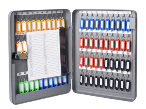 Sleutelkast metaal Pavo basic met cijferslot 75 haken 37x28x6cm grijs