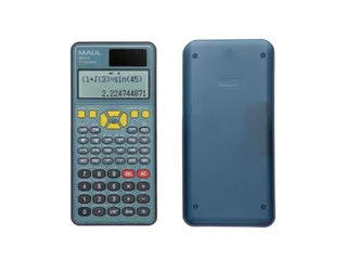 Wetenschappelijk Bureaurekenmachine MSC 417 Solar Batterij blauw zwart - 2