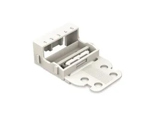 Bevestigingsadapter - Voor 5-Draadsklemmen - Serie 221 - 4mm² - Met - 1