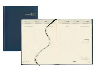 Agenda 2027 Brepols Timing Lima 7dagen/2pagina's zestalig blauw - 2