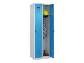 locker,HxBxD 1850x600x500mm,2vak,vak B 300mm,draaigrendel - 1