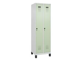locker,HxBxD 1950x600x500mm,2vak,vak B 300mm,draaigrendel,voeten - 3