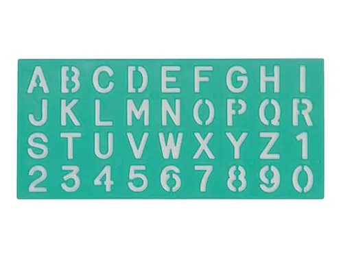 Lettersjabloon Linex hoofletters/letters/cijfers 30mm