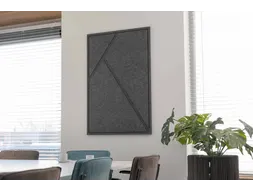 Acoustic Art GEO Large 120x80cm Antraciet Akoestisch kunstwerk Geometr