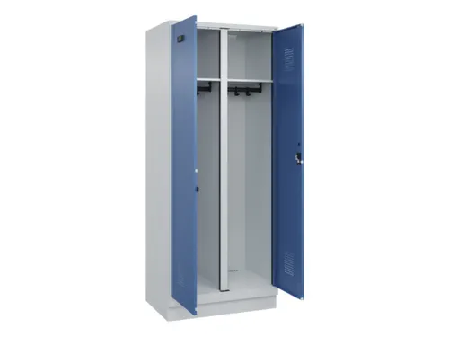 locker voor scheiding van kleding,HxBxD 1950x800x500mm,2vak