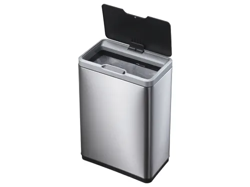 Stijlvolle Afvalbak Mirage Sensor Bin 45 Liter Mat Rvs Zwart