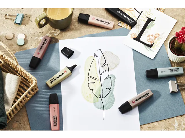 Markeerstift STABILO Boss 70/6 nature colors etui à 6 stuks