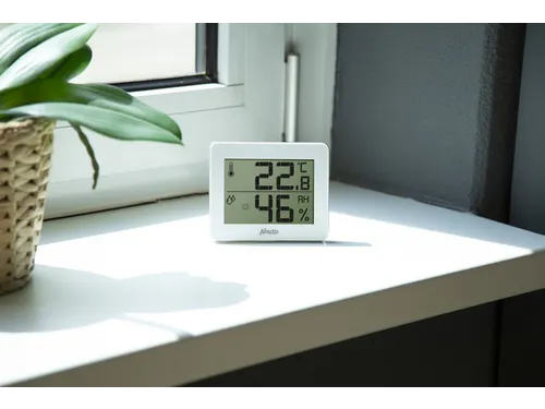 Thermometer hygrometer Alecto WS-55 wit - zilver