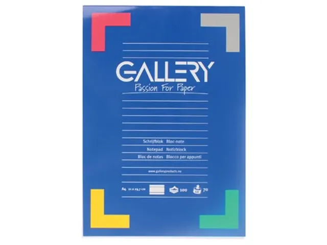 Gallery Schrijfblok A4 Lijn 100 Vel