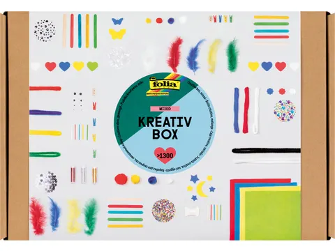 Hobby artikelen Folia met meer dan 1300 stuks assorti
