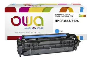 Tonercartridge OWA alternatief tbv HP CF381A blauw - 1
