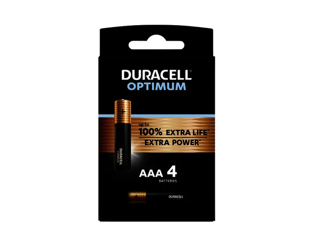 Batterij Duracell Optimum 4x AAA
