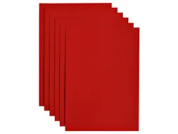 Kopieerpapier Papicolor A4 200gr 6 vel rood