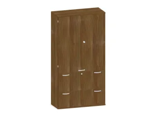 kantoorkast,HxBxD 1920x1000x430mm,decor romp noten,decor front noten - 1