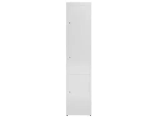 Lockerkast 1800x415x500mm 1x3 vakken cilinderslot, sokkel, RAL7035