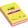 Memoblok 3M Post-it 584 127x203mm Super Sticky lijn assorti kleur