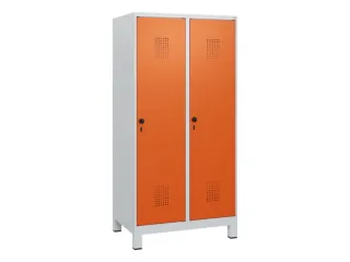 schoollocker,HxBxD 1630x800x500mm,2vak,vak B 400mm,draaigrendel,voeten - 2
