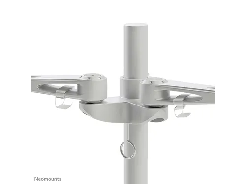 Monitorarm FPMA-D935D 2 Schermen tot 27 inch met Klem Zilver