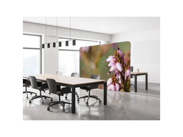 Cloison de séparation Textile 150x150cm Fleurs roses Erica