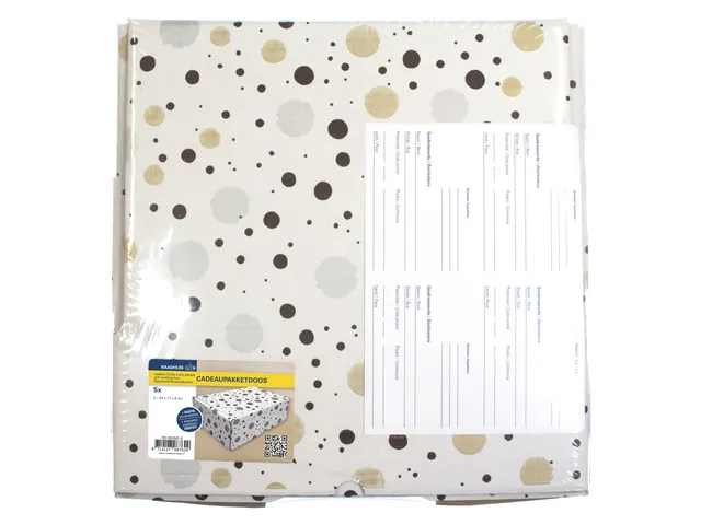 Cadeaupakketdoos Raadhuis 3 spetter 240x170x80mm krimp a 5 stuks