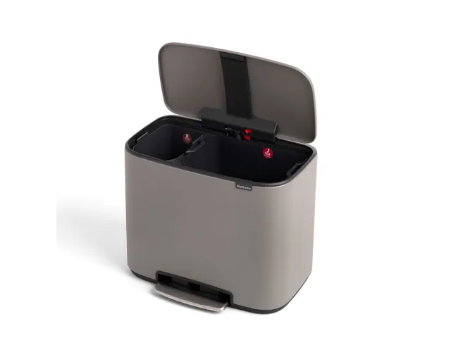 Bo Pedaalemmer 11+23 Liter Mineral Concrete Grey