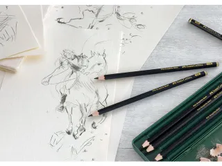 Grafietpotlood Faber-Castell Pitt Mat 6B - 5