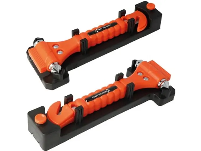 First Aid Only Noodhamer + Gordelsnijder incl. Houder 2 stuks Oranje