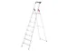 staande trap eenzijdig 8treden stand H 1 72m balk L 2 55m