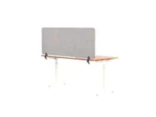 OUTLET Ecran de bureau acoustique PET-Feutre 60x160cm Gris clair