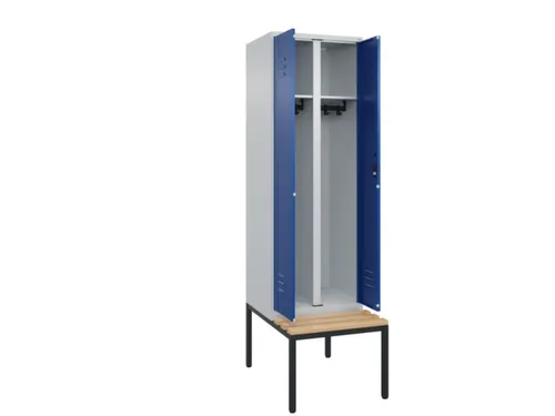 locker voor scheiding van kleding,HxBxD 2120x600x815mm,2vak