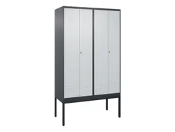 locker voor scheiding van kleding,HxBxD 2120x1200x500mm,4vak