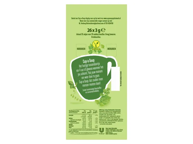 Cup-a-soup 26 Sachets Bouillon Aux Herbes Aromatiques