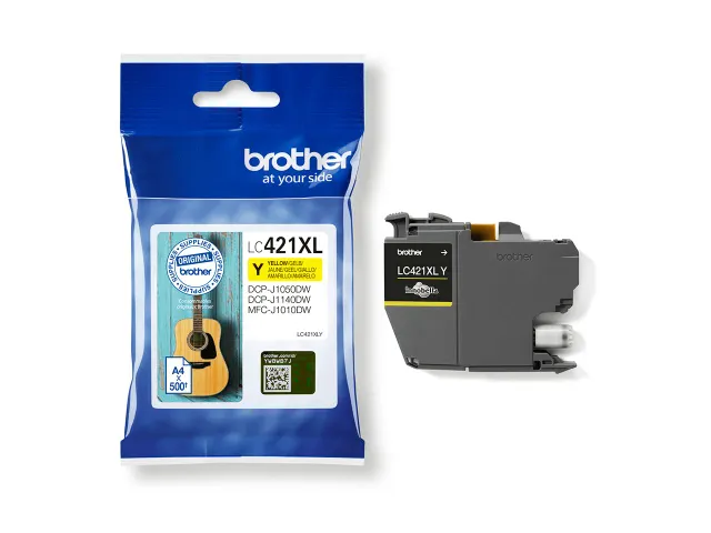 Inktcartridge Brother LC-421XLY geel