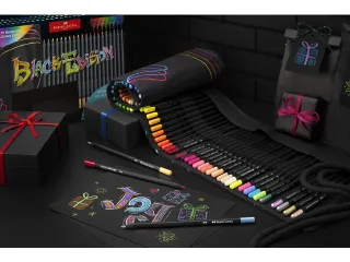 Kleurpotlood Faber-Castell Black Edition 72 stuks in roletui zwart - 13