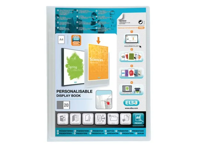 Showalbum Oxford Polyvision A4 20-tassen PP transparant
