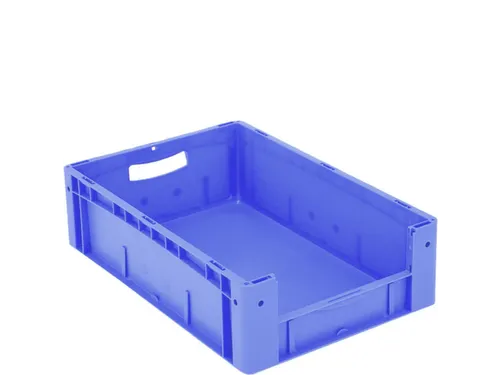 Euronorm Stapelkrat M. Grijpopening Pp 170x600x400mm Blauw