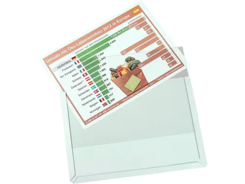 zichtpaneel,DIN A4,liggend,grijs,achterzijde magnetisch