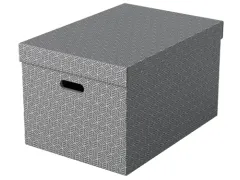 Esselte Home Grote Opbergdoos Grijs 355x305x510mm Set van 3