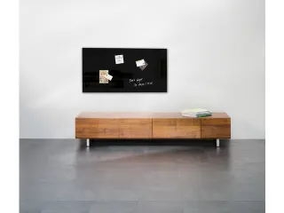 Glas/magneetbord Sigel Zwart 91x46 Zwart - 4