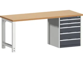 werkbank,HxBxD 840x2000x750mm,beukenblad,draagverm. 1500kg - 1